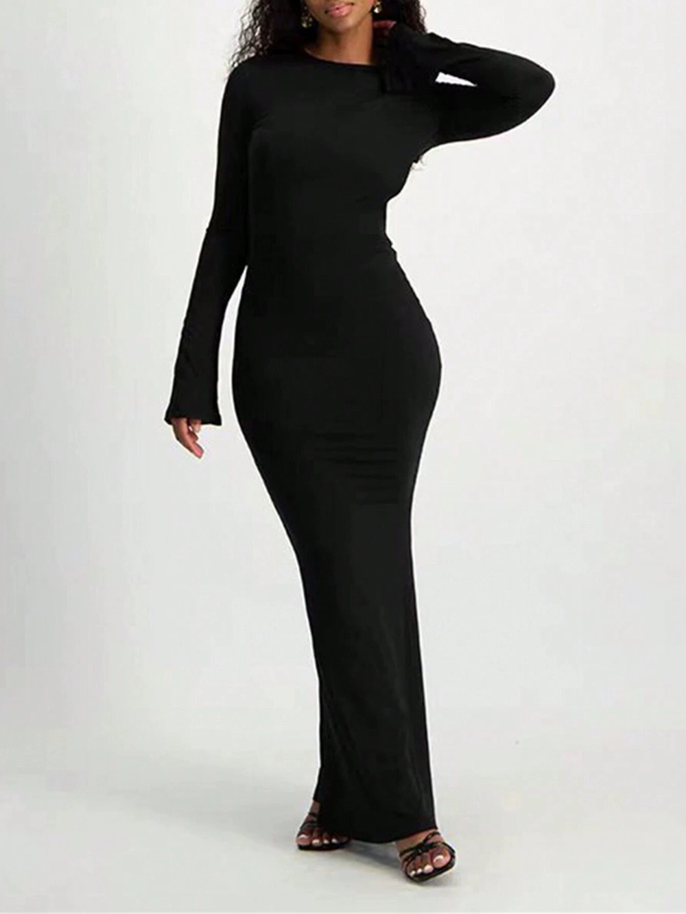 ZARA Pure Sexy Backless Bodycon Maxi Dress Spring Summer